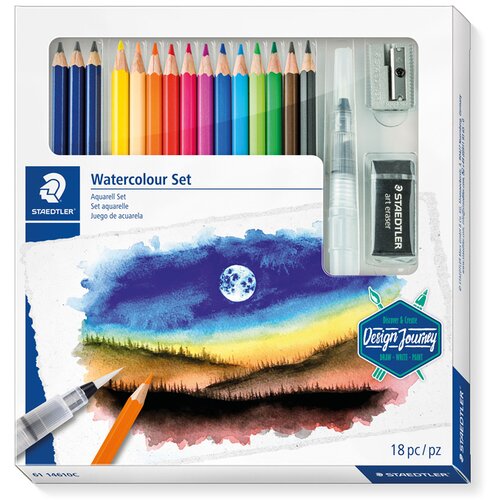 Staedtler set watercolour design journey, 18 kosov Slike