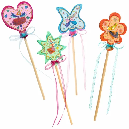 Djeco set za izradu 4 čarobna štapića Fairy