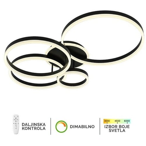  led plafonska lampa F2047-132C bk Cene