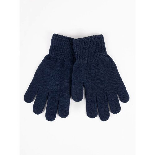 Yoclub Kids's Children's Basic Gloves RED-MAG4U-0050-002 Navy Blue Slike