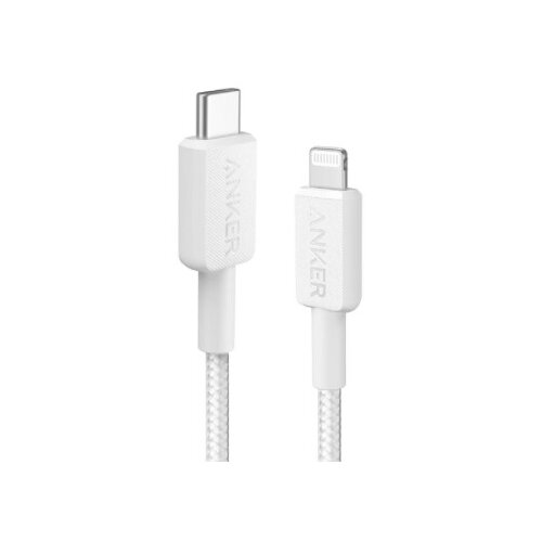 Anker 322 USB tip-C na Lightning kabl M/M 0.9m, 60W, pleteni, beli Slike