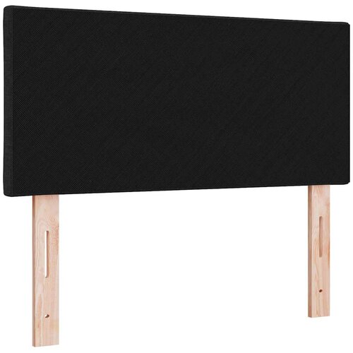  LED glava kreveta Crna 90 cm tkanina Slike
