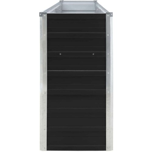 vidaXL Povi&scaron;ena vrtna gredica 320x40x77 cm pocinčani čelik antracit Cijene