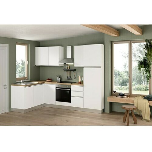 Marinelli Cucine Predsestavljena kotna kuhinja Luce (&Scaron; x G: 270 x 160 cm, Z električnimi napravami, Umivalnik levo) Cene
