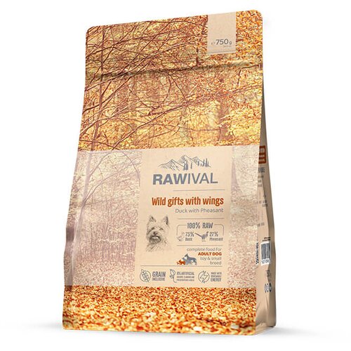 Craftia RAWIVAL Wild Gifts with Wings Adult Dog Toy & Small Breed - pačetina i fazan za odrasle pse malih rasa (750g, 2,5kg, 7,5kg) 750g Cene