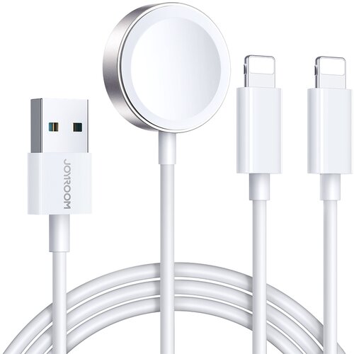 Joyroom Kabel 3v1 Kabel USB-A z induktivnim polnilcem + 2x iPhone Lightning 1.2m bel, (21580755) Cene