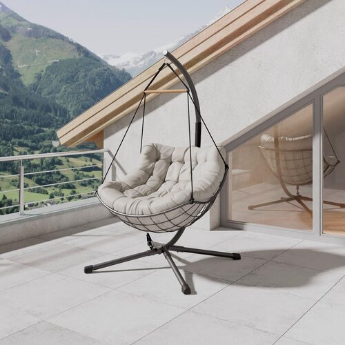 Modern Living Viseč Sedež Rom, Antracit, Svetlo Siva Cene