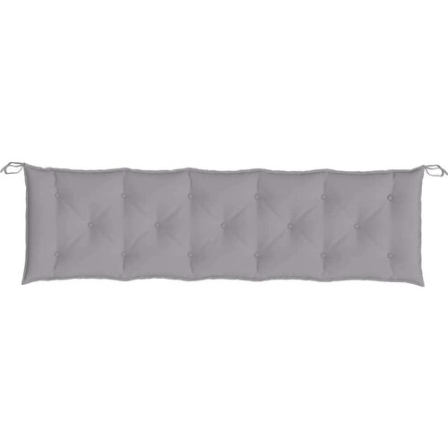 VidaXL Jastuk za vrtnu klupu sivi 180 x 50 x 7 cm od tkanine Oxford Slike