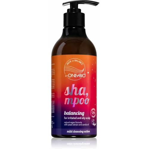 OnlyBio Hair in Balance šampon za mastne lase za občutljivo lasišče 400 ml