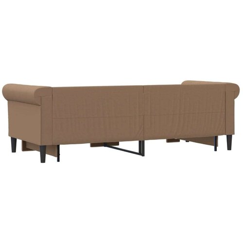  Dnevni krevet na razvlačenje cappuccino 90x200 cm umjetna koža Slike
