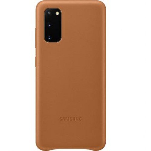 Samsung usnjena trda torbica za Galaxy S20 G980, Rjava, (21167417) Cene