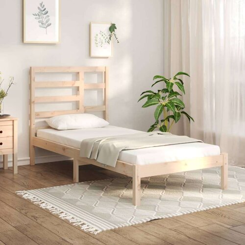  Okvir za krevet od masivnog drva 75 x 190 cm 2FT6 jednokrevetni Slike