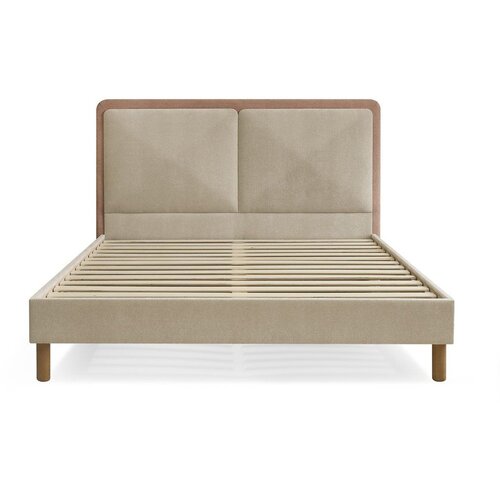 Bobochic Paris Prljavo rozi podstavljeni tapecirani bračni krevet s podnicom 140x190 cm Mara &ndash; Cijene