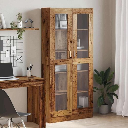 vidaXL Visoka omara starinski les 82,5x30,5x185 cm inženirski les Cene