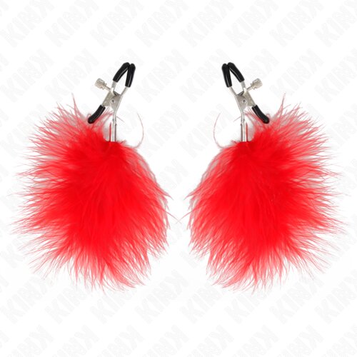 Kink ŠČipalke Za BradaviČke Feather Red Cene
