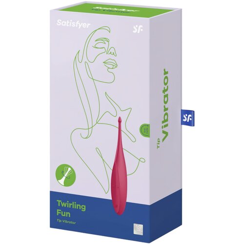 Satisfyer vibrator - Twirling Fun, crveni Slike