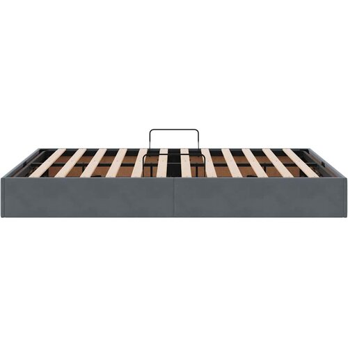  Krevet s od storage s uzglavljem Tamno siva 135 x 190 cm Bar&amp;scaron;un Slike
