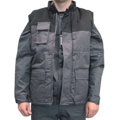 MONSUN Prsluk Klasik M415/ sivo/crna Slike