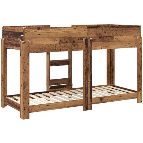  Krevet na kat za djecu Staro drvo 80 x 190 cm Konstruirano drvo Slike