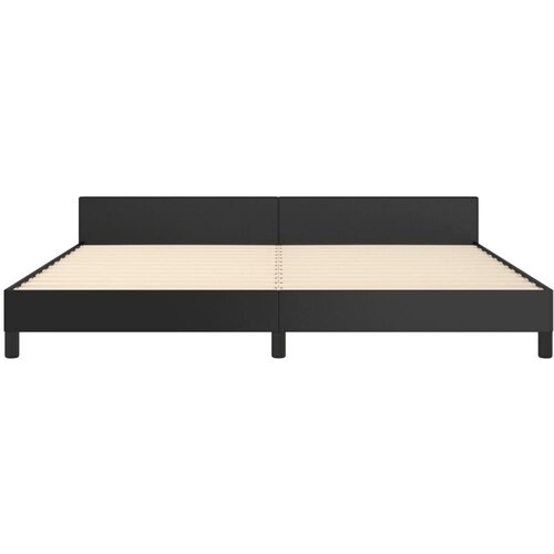  Okvir za krevet s uzglavljem crni 200x200 cm od umjetne kože Slike