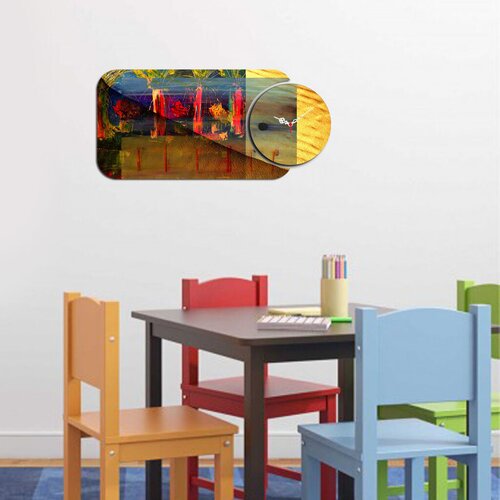 Wallity zidni sat YMS-59, 68x32 cm, 2 dela Cene