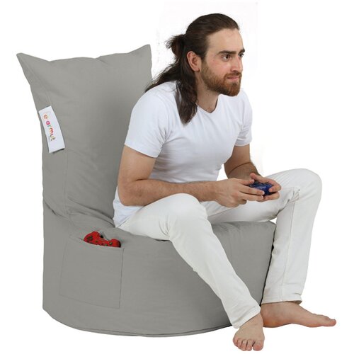 Atelier Del Sofa ba&amp;scaron;tenski lazy bag balina/ tamnosiva Slike