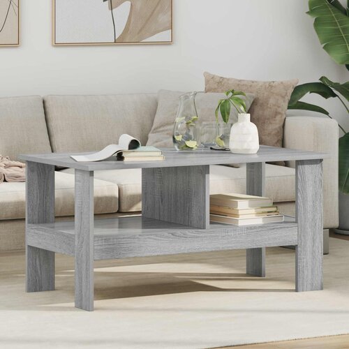  Kava Stol Siva Sonoma 90 x 50 x 45 cm Konstruirano drvo Cene