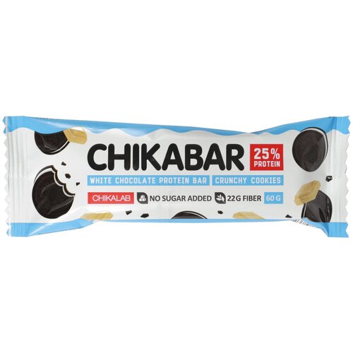 Chikalab Chikabar Preliveni proteinski bar sa punjenjem Crunchy Cookies 60g Cene