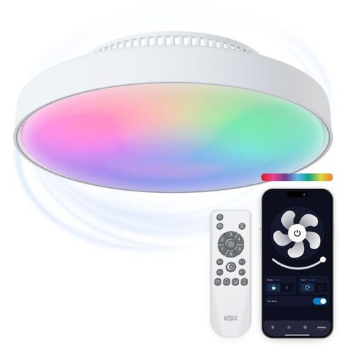 Ksix Stropna svjetiljka s ventilatorom bez lopatica Mistral, Tuya App, 43.6cm Cijene