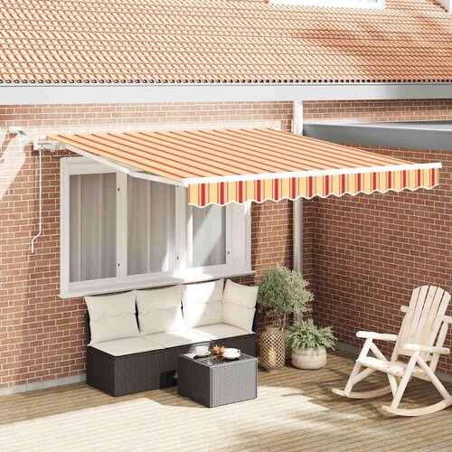  Retraktilna tenda z LED lučmi Rumena in oranžna 350 x 250 cm, (5000206993) Cene