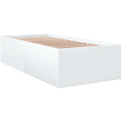vidaXL Okvir za krevet bijeli 75x190 cm konstruirano drvo Cene