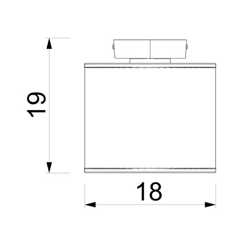  plafonsko svetlo arden, 1xE27/15W/230V, prečnik 18 cm, crno Slike