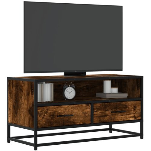 TV ormarić boja dimljenog hrasta 80x34,5x40 cm konstruirano Cene