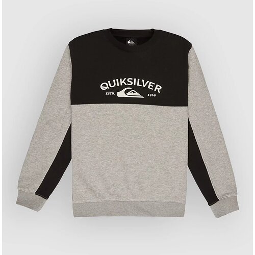 Quiksilver Knowledge Area Crew Kids Pulover light grey heather Cene