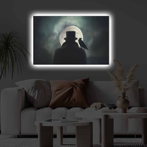 Wallity 4570KTLGDACT - 014 multicolor decorative led lighted canvas painting Cene