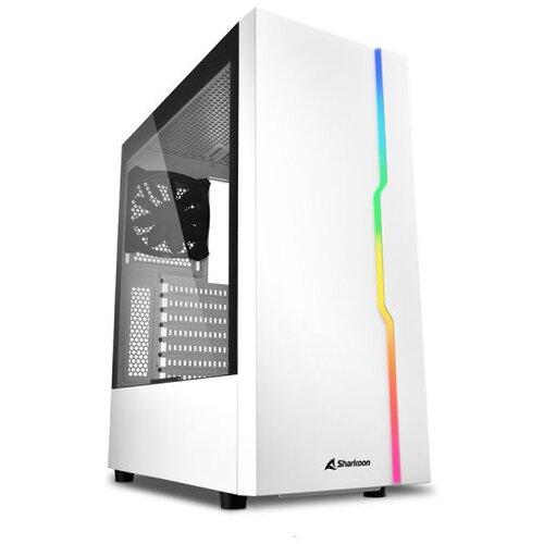 Sharkoon Kući&scaron;te gaming, RGB Slider, ATX, 1x120mm fan, white, Tempered Glass Cijene
