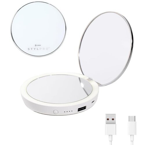 Stylpro Flip'n'Charge ogledalo, Bijelo Cijene