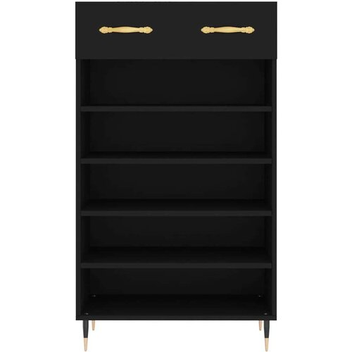  Ormarić za cipele crni 60 x 35 x 105 cm od konstruiranog drva Slike