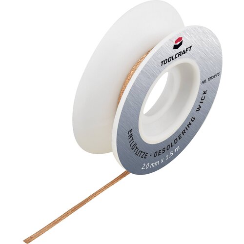 Toolcraft pletenica za razspajkanje ZD-180 dolžina 1.5 m širina 2.0 mm, (20429213) Cene