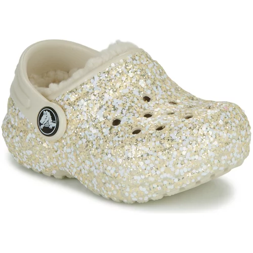 Crocs Classic Lined Glitter Clog T Bež