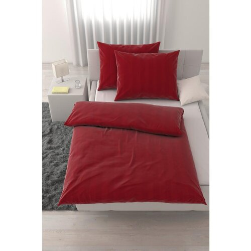 Premium Living Posteljnina Xenia Streif Xxl, Rdeča, 2x60/80, 200/200 Slike
