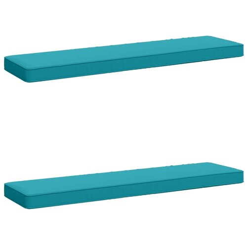  Jastučići za klupe - 2 dijela VUGHT 2 pcs 100% poliester - Tirkizna (poliester) 120 x 30 cm 2 Cijene