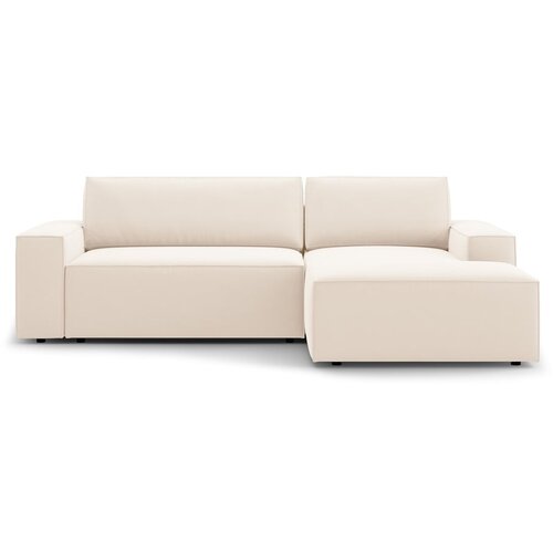 Micadoni Bež sklopiva kutna garnitura od boucl&amp;eacute; tkanine (s desnim kutom) Jodie &amp;ndash; Home Slike