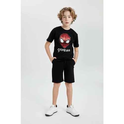 Defacto Boy Marvel Spiderman T-Shirt Shorts 2 Piece Set Slike