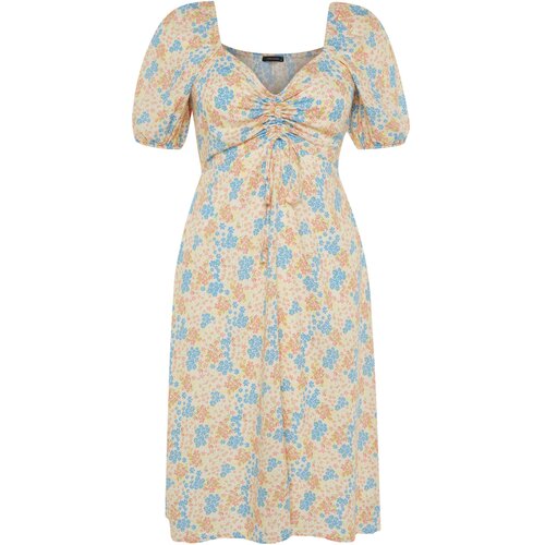 Trendyol Curve Plus Size Dress - Multi-color - Skater Slike