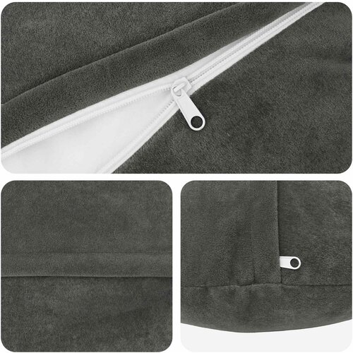  Presvlaka za jastuk 2 pcs HEERLEN Antracit &amp;Oslash; 30 cm Slike