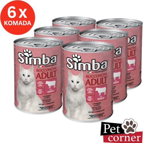 Simba za mačke govedina 6x415g &amp;ndash; vlažna hrana za mačke Slike
