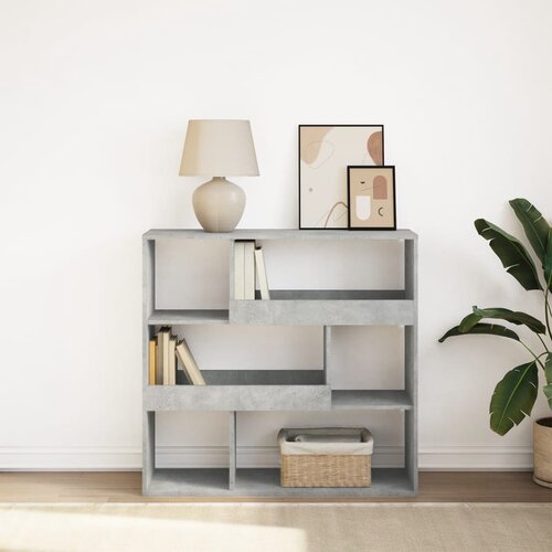  za knjige / sobna pregrada boja betona 100x33x94,5 cm Slike