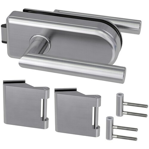 DIAMOND DOORS Okovi za staklena vrata Sky UV (Izgled plemenitog čelika, Okov za montažu: Ured 3-dij., Bez mogućnosti zaključavanja) Slike