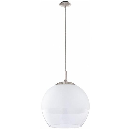 Brilagi LED luster na sajli RETRO GLASS 1xE27/60W/230V matni hrom/bela Slike